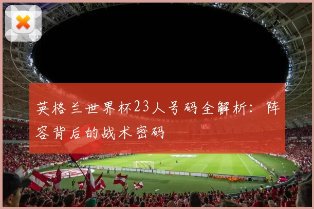 英格兰世界杯23人号码全解析：阵容背后的战术密码