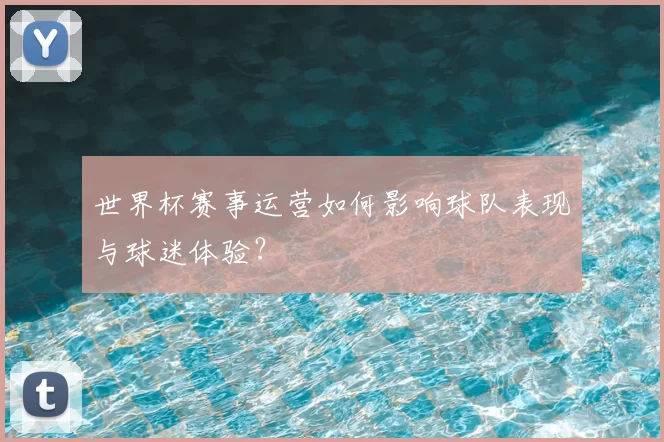 世界杯赛事运营如何影响球队表现与球迷体验？